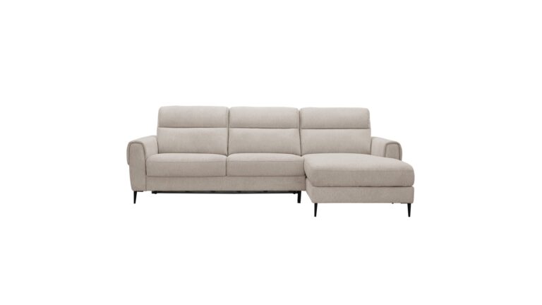 Canapé Kandy d’Angle Convertible 4 Places Beige Conforama