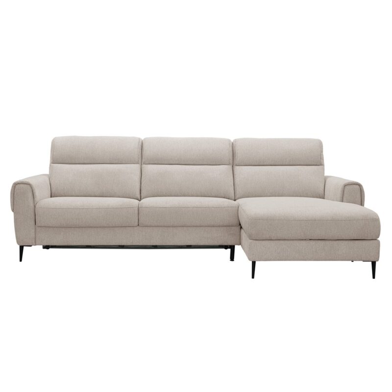 Canapé Kandy d’Angle Convertible 4 Places Beige Conforama
