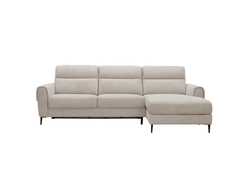 Canapé Kandy d’Angle Convertible 4 Places Beige Conforama