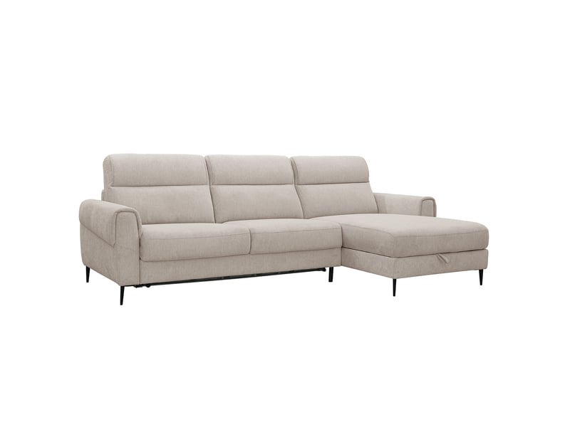 Canapé Kandy d’Angle Convertible 4 Places Beige Conforama