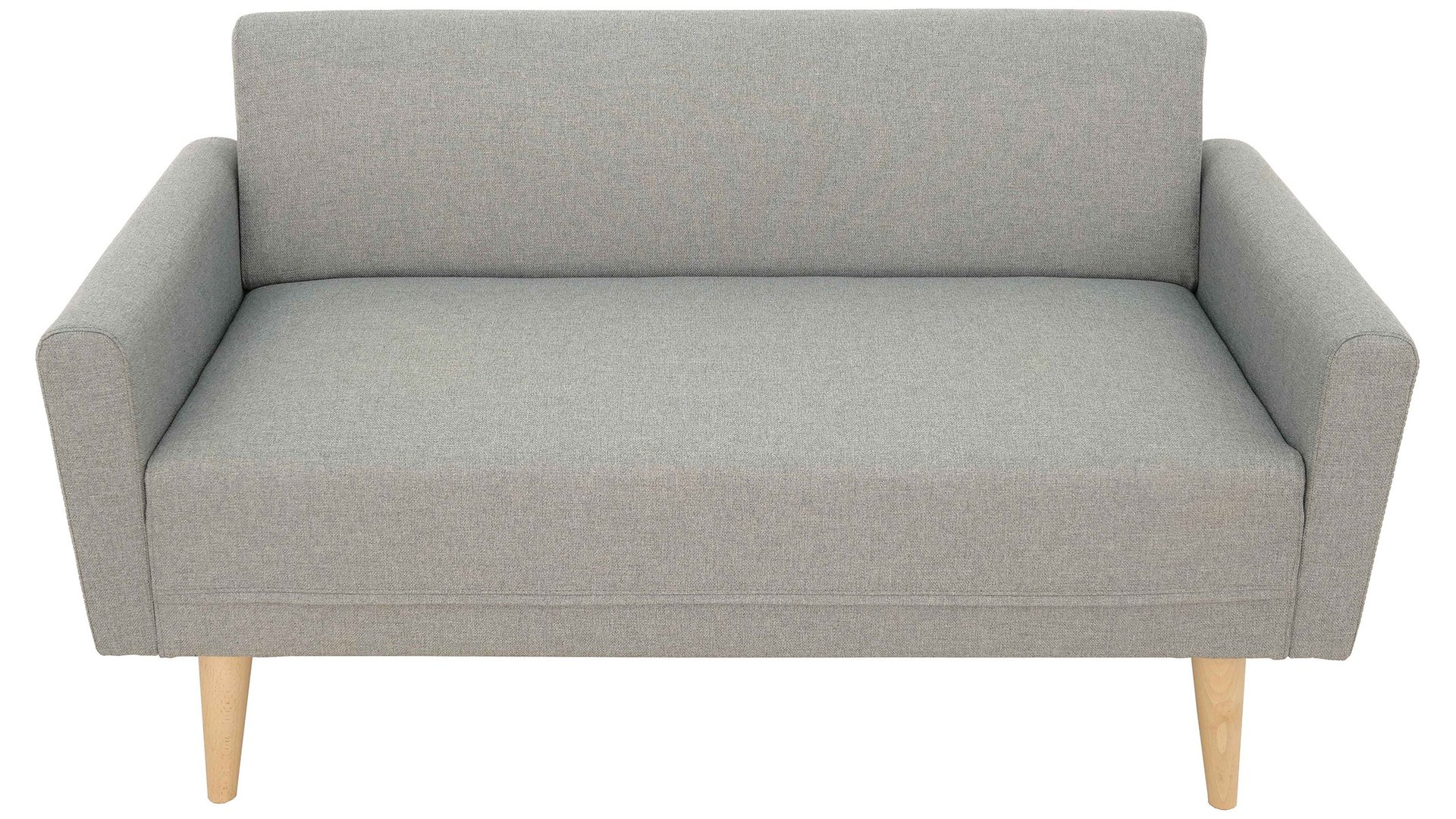 Canapé KOBY droit fixe 2 places gris Conforama