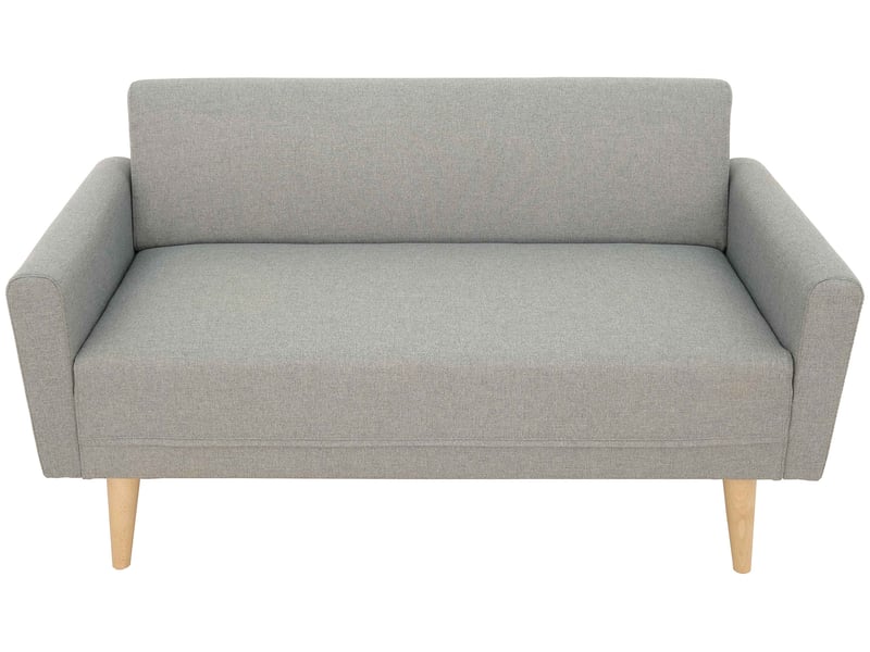 Canapé KOBY droit fixe 2 places gris Conforama
