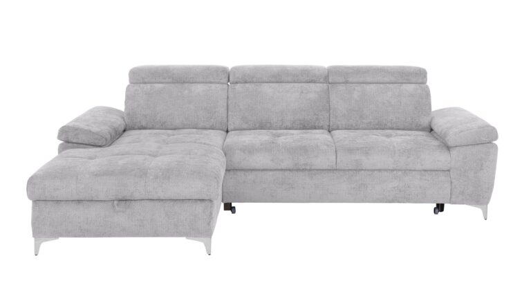 Canapé LARA d’angle convertible 4 places gris Conforama