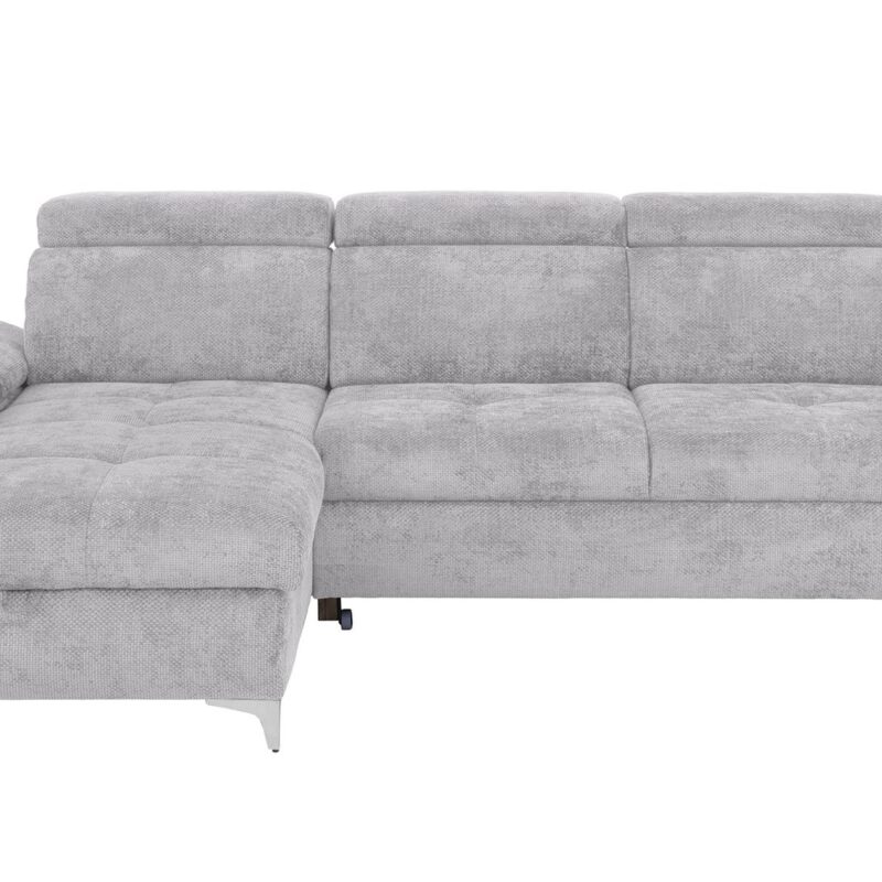 Canapé LARA d’angle convertible 4 places gris Conforama