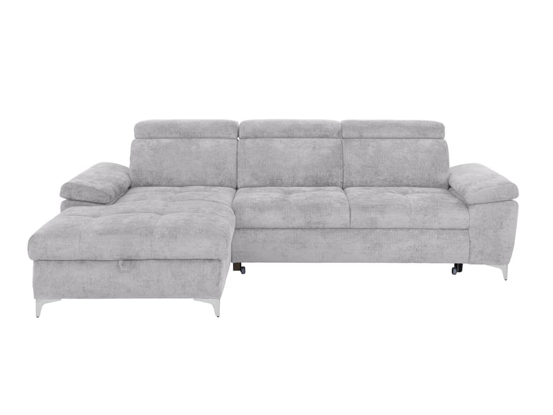 Canapé LARA d’angle convertible 4 places gris Conforama