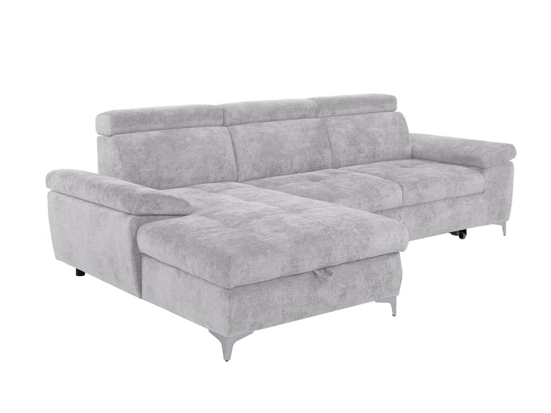 Canapé LARA d’angle convertible 4 places gris Conforama