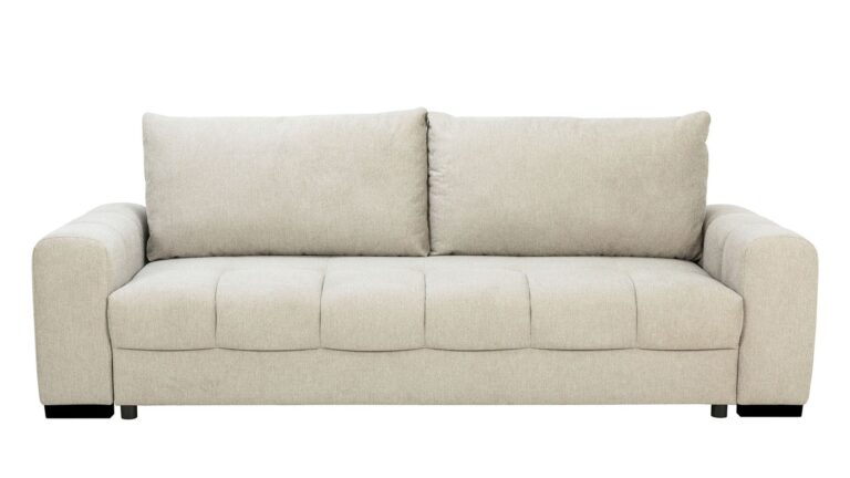 Canapé LEUCATE droit convertible 4 places beige Conforama