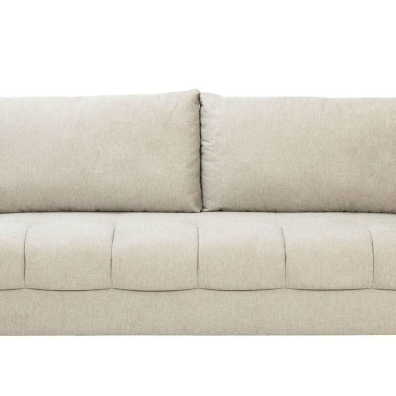 Canapé LEUCATE droit convertible 4 places beige Conforama