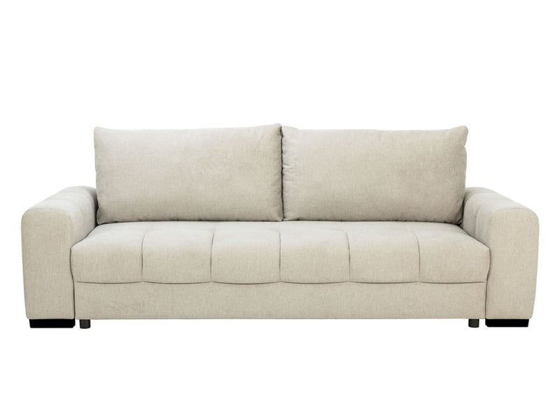 Canapé LEUCATE droit convertible 4 places beige Conforama
