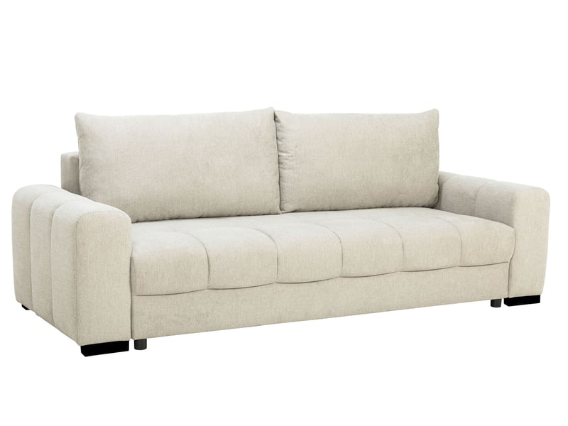 Canapé LEUCATE droit convertible 4 places beige Conforama