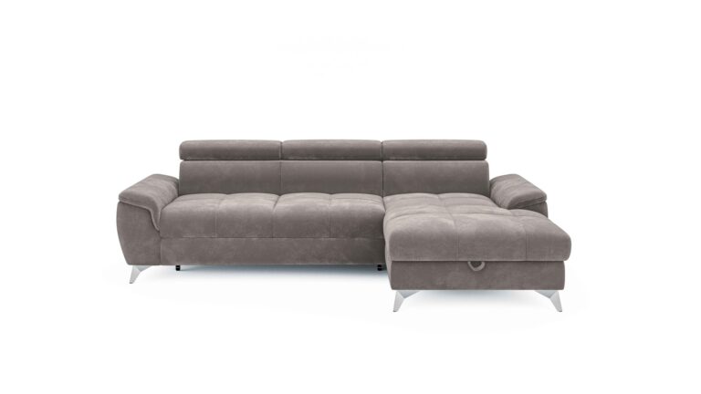 Canapé Lugano d’Angle Convertible 4 Places Taupe Conforama