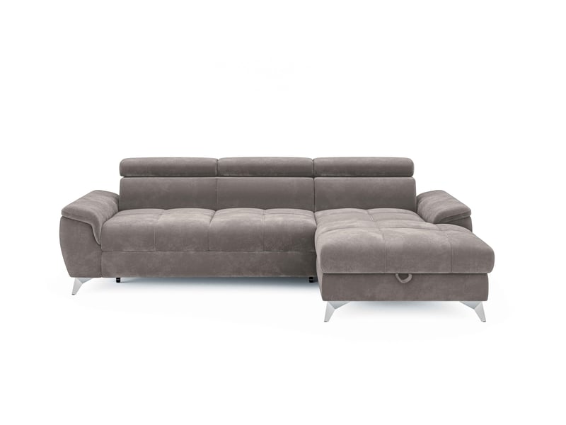 Canapé Lugano d’Angle Convertible 4 Places Taupe Conforama