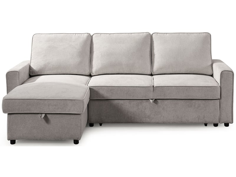 Canapé LURKEY d’angle convertible 3 places beige Conforama