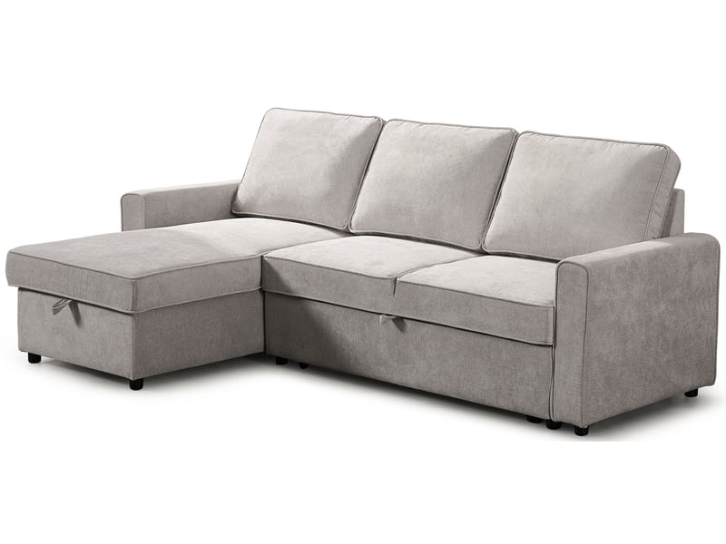 Canapé LURKEY d’angle convertible 3 places beige Conforama