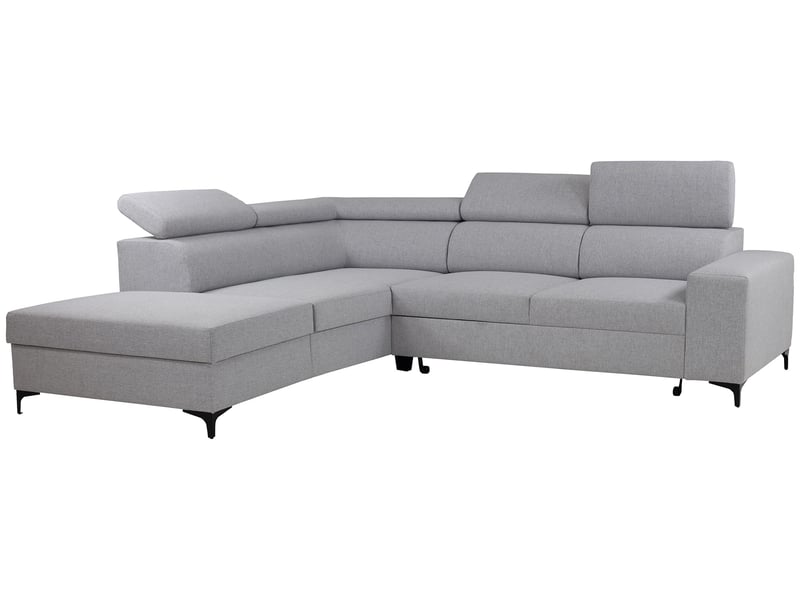 Canapé MARIUS d’angle convertible gris 4 places Conforama