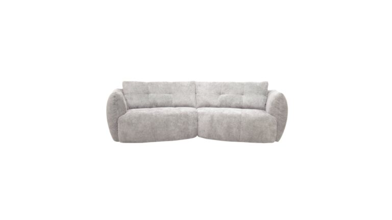 Canapé Milly Conforama Droit Fixe 5 Places Coloris Blanc