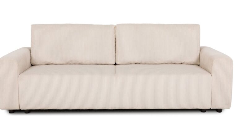 Canapé NADO convertible beige 3 places Conforama