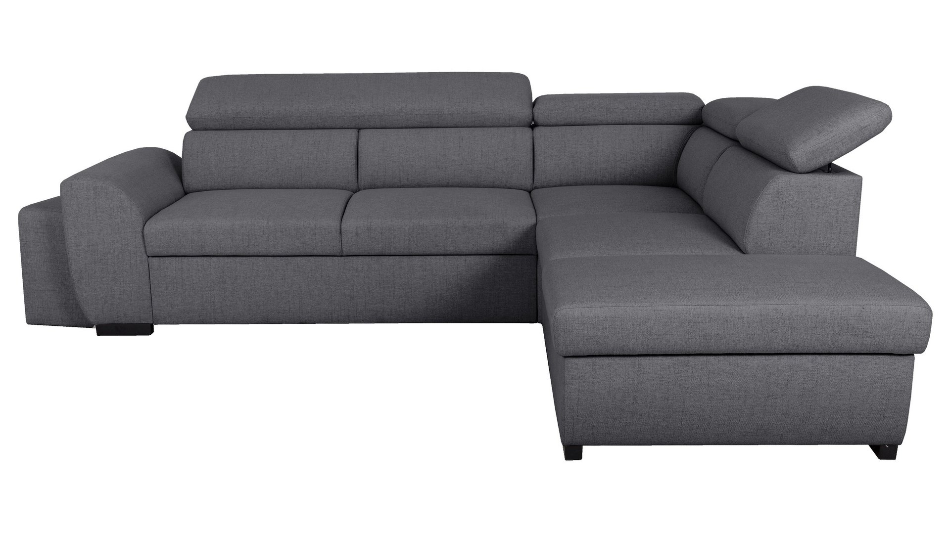 Canapé OLYMPE d’angle convertible 4 places gris Conforama