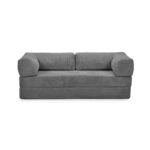 Canapé ORLANDO droit convertible gris chez Conforama