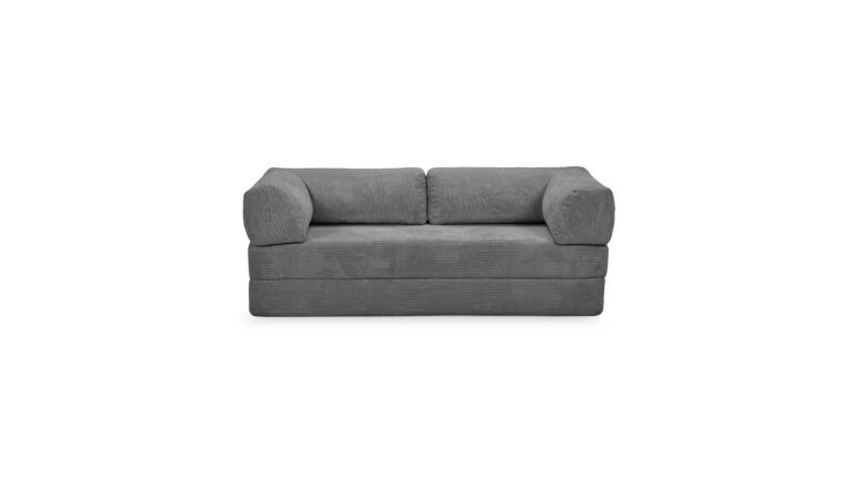 Canapé ORLANDO droit convertible gris chez Conforama