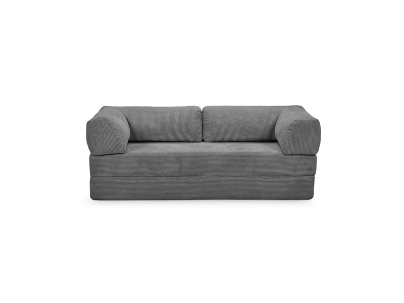 Canapé ORLANDO droit convertible gris chez Conforama