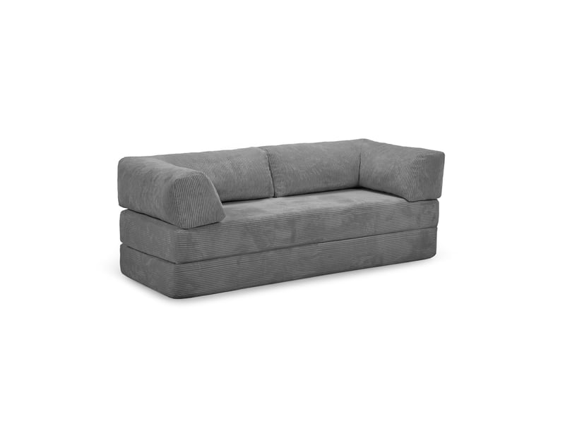 Canapé ORLANDO droit convertible gris chez Conforama