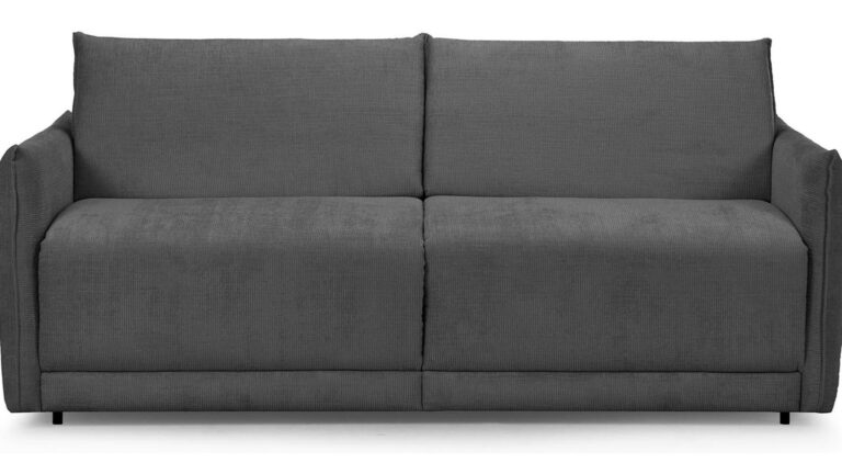 Canapé OWEN droit convertible gris 3 places chez Conforama