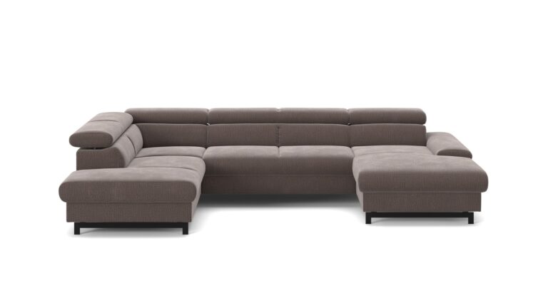 Canapé Panorama Taupe Convertible d’Angle Conforama