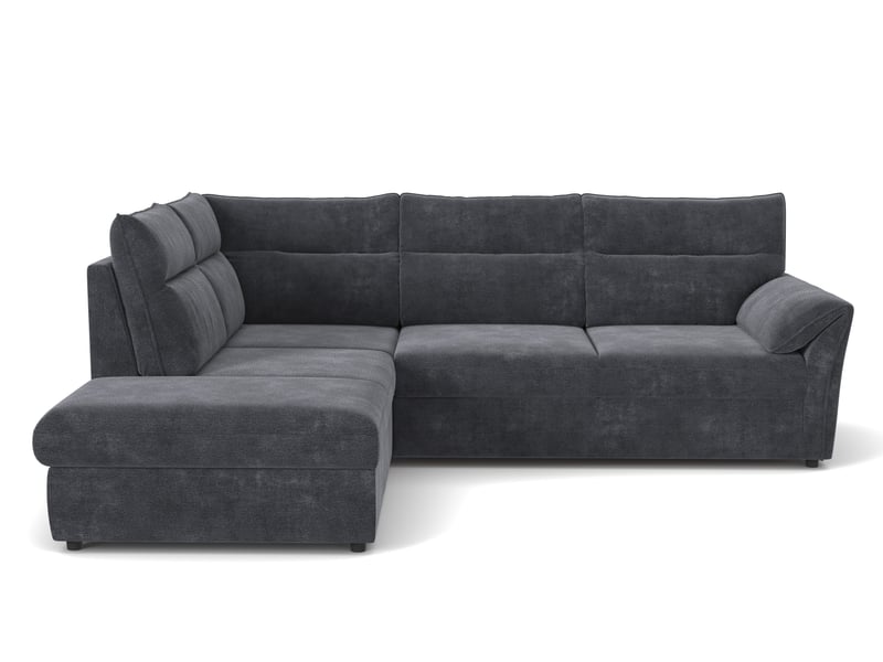 Canapé Primo d’Angle Convertible 4 Places Gris Conforama