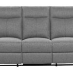 Canapé RICKY droit relax manuel 3 places gris chez Conforama