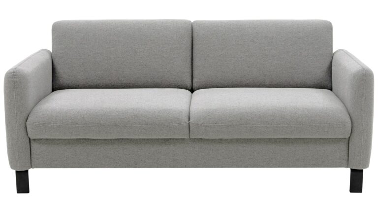 Canapé RIDLEY droit fixe 3 places gris Conforama