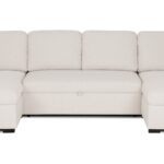 Canapé RUDY Conforama d’angle convertible beige 4 places