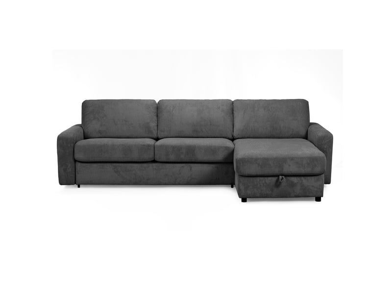 Canapé SALVI d’angle convertible gris chez Conforama