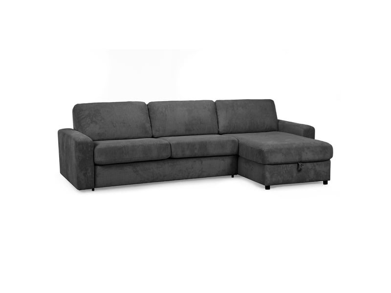 Canapé SALVI d’angle convertible gris chez Conforama