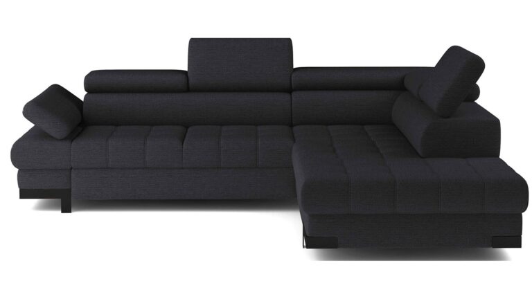 Canapé Selva d’Angle Gris Convertible 4 Places Conforama