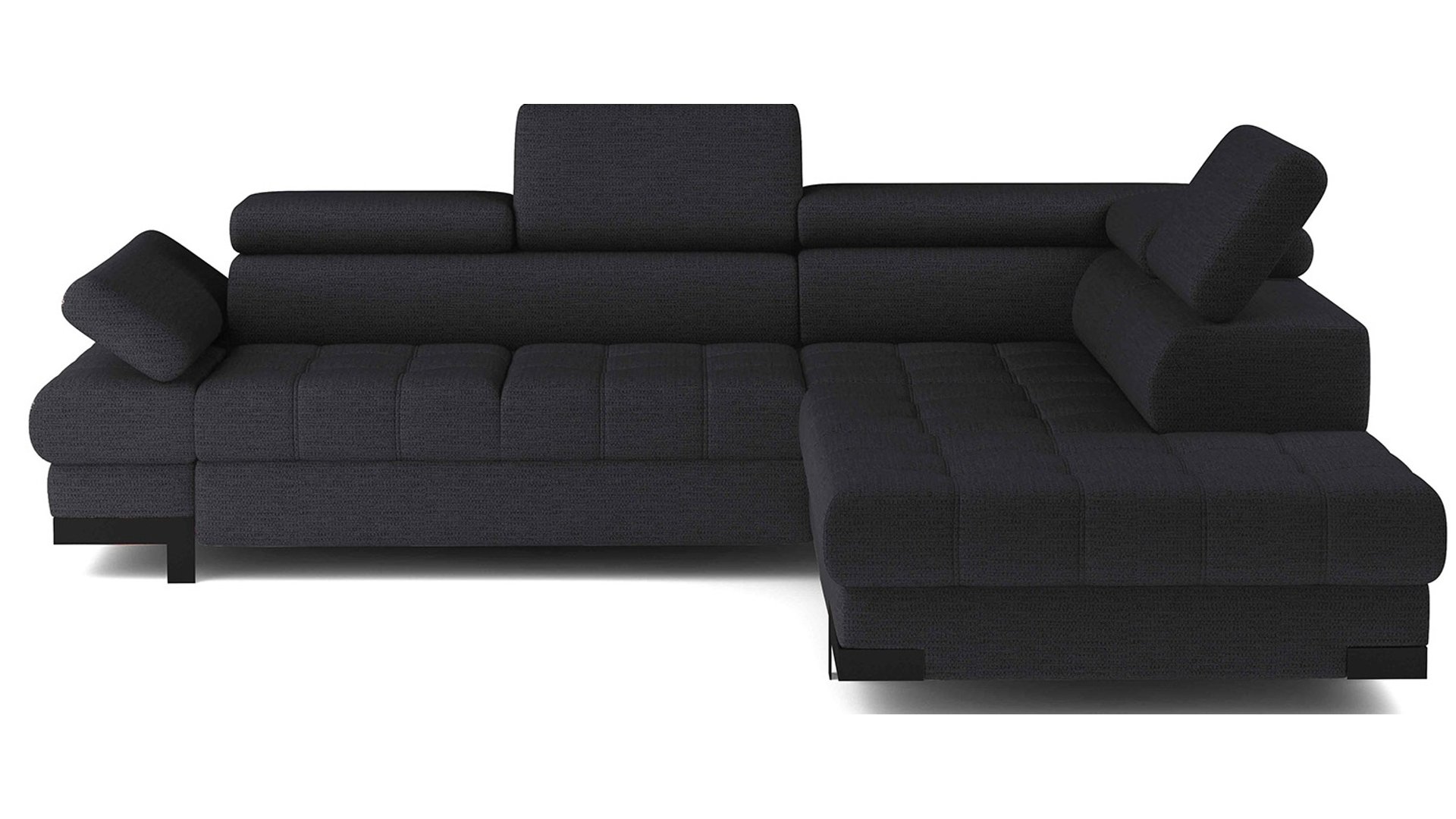 Canapé Selva d’Angle Gris Convertible 4 Places Conforama