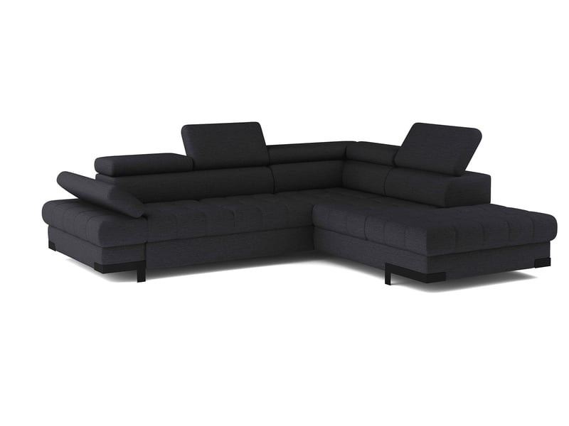 Canapé Selva d’Angle Gris Convertible 4 Places Conforama