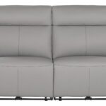 Canapé SERENO droit relax électrique 3 places gris Conforama