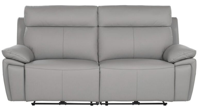 Canapé SERENO droit relax électrique 3 places gris Conforama