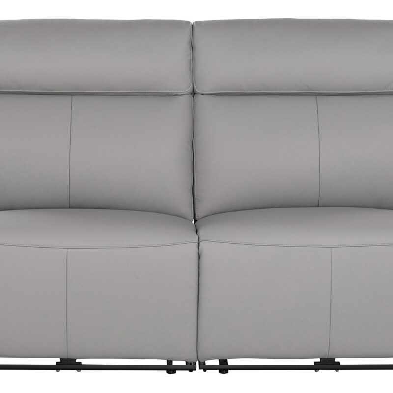 Canapé SERENO droit relax électrique 3 places gris Conforama