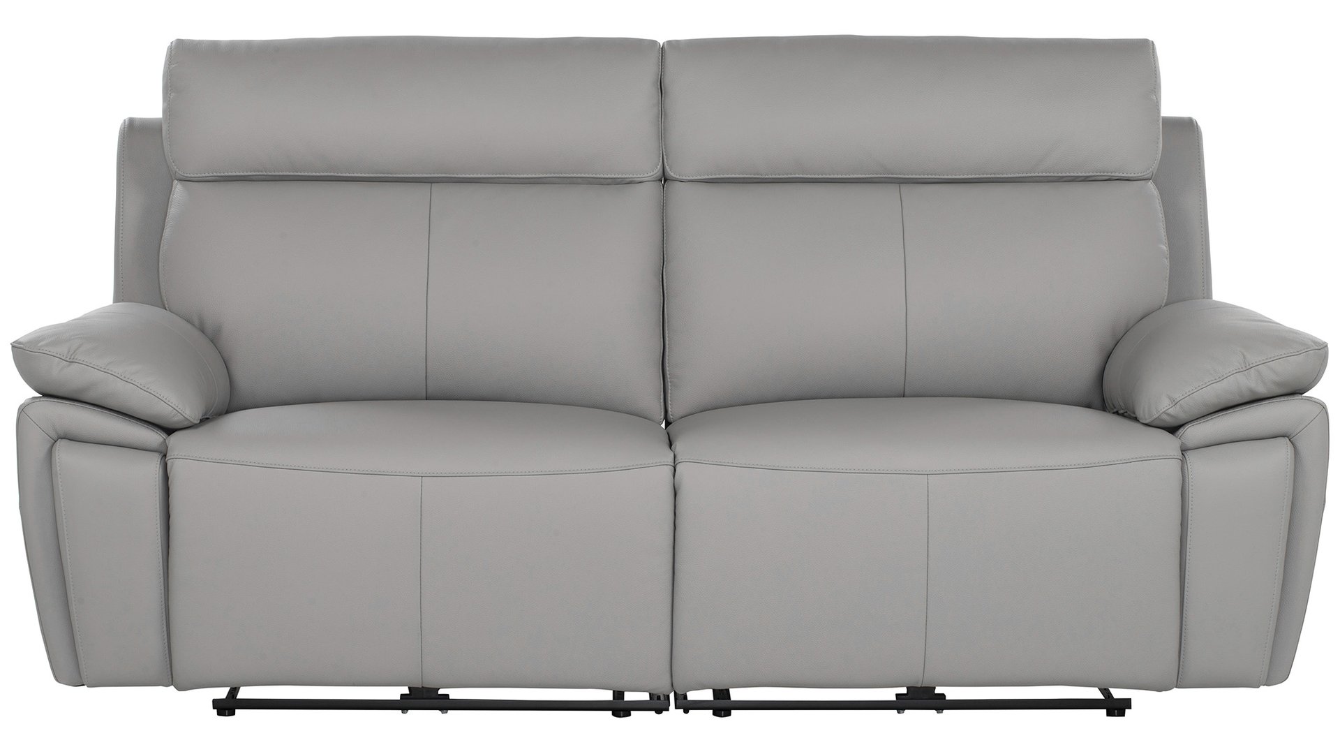 Canapé SERENO droit relax électrique 3 places gris Conforama