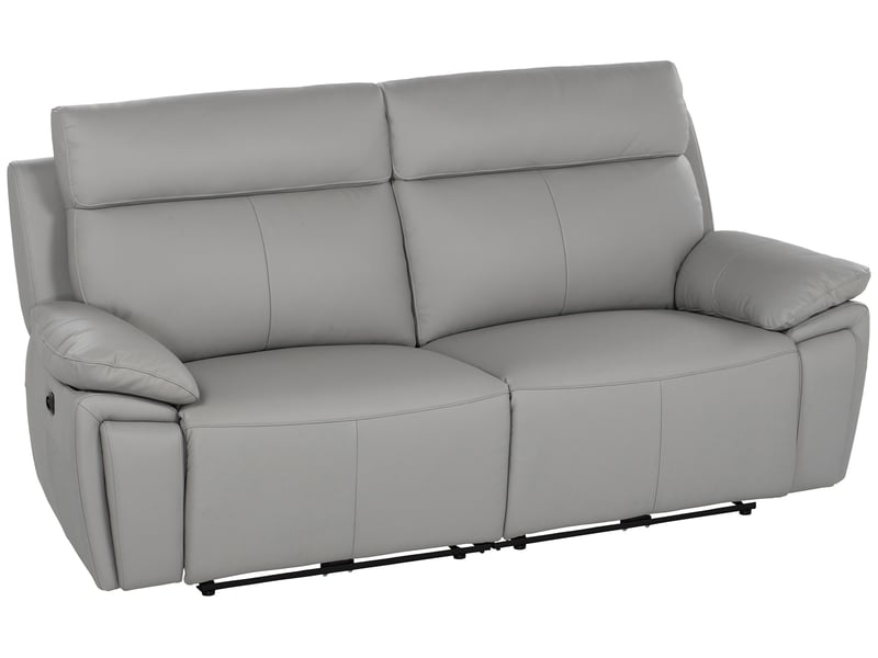 Canapé SERENO droit relax électrique 3 places gris Conforama