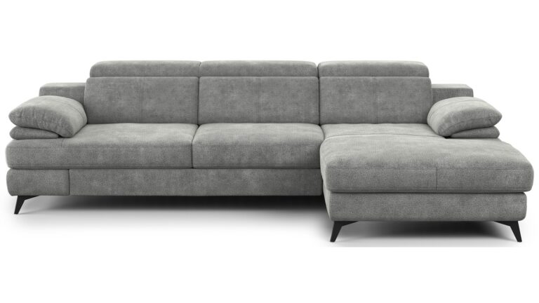 Canapé Titus Conforama d’Angle Convertible 4 Places Gris
