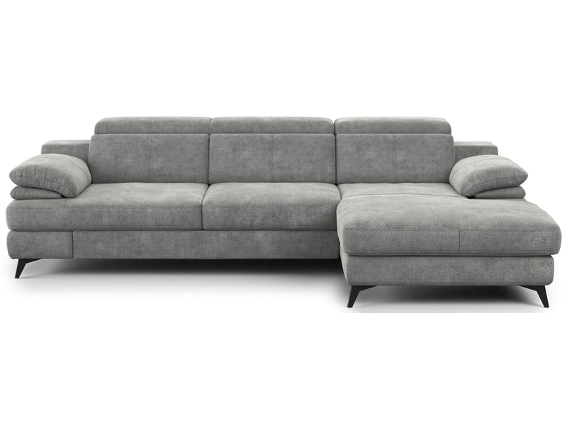 Canapé Titus Conforama d’Angle Convertible 4 Places Gris