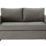 Canapé Droit Tommy Taupe Convertible 2 Places Conforama