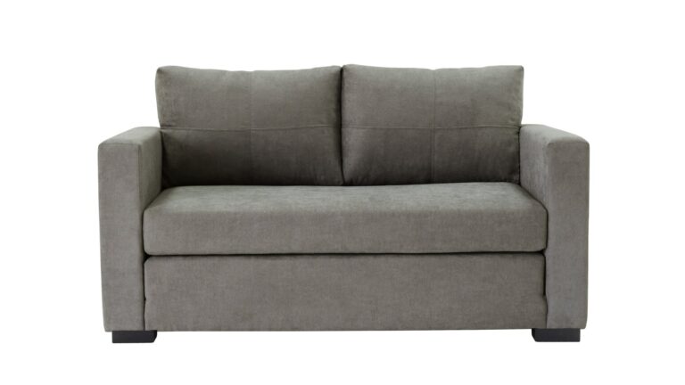 Canapé Droit Tommy Taupe Convertible 2 Places Conforama