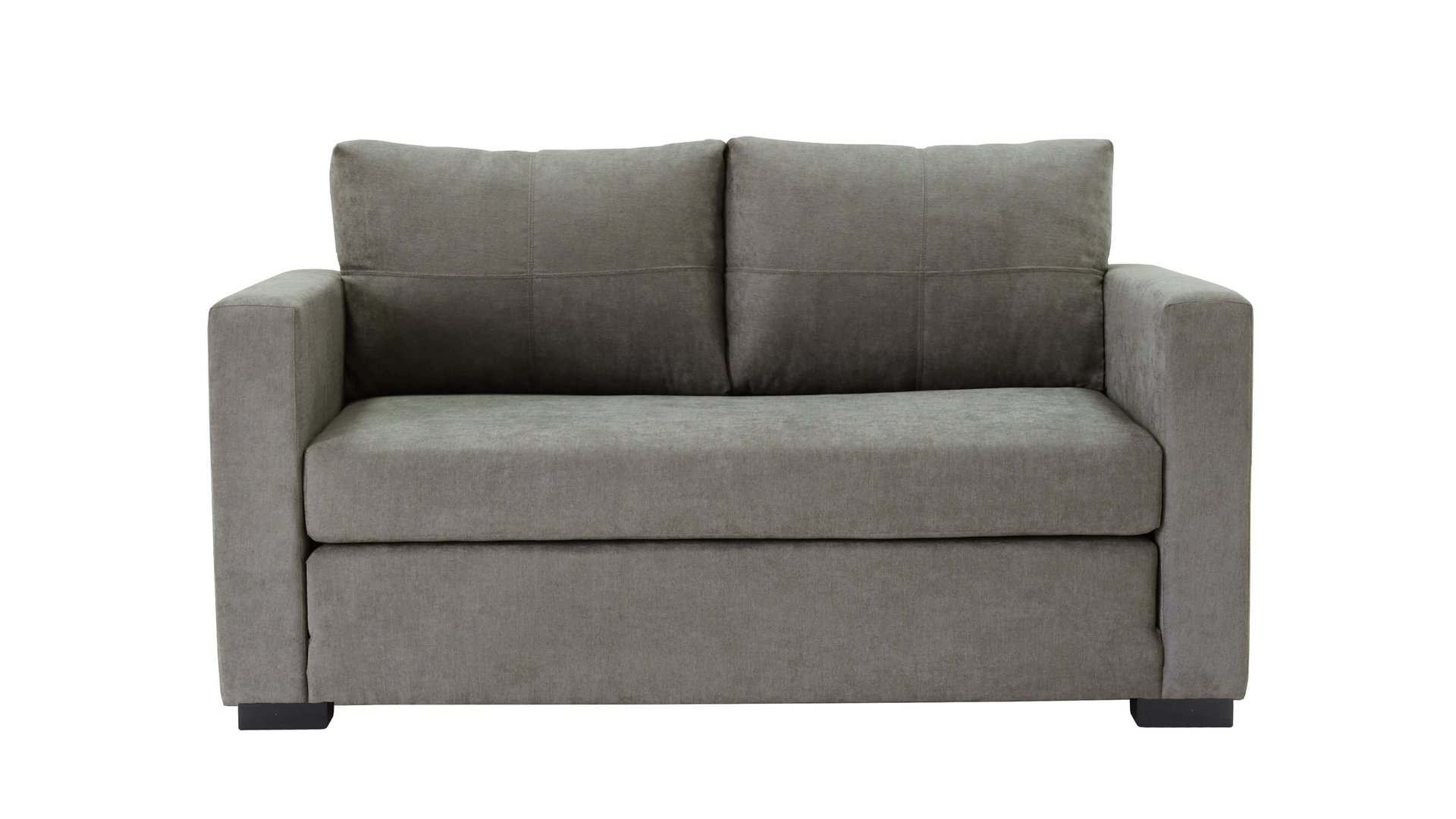 Canapé Droit Tommy Taupe Convertible 2 Places Conforama