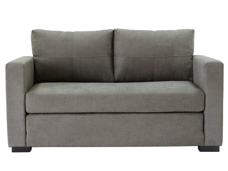 Canapé Droit Tommy Taupe Convertible 2 Places Conforama
