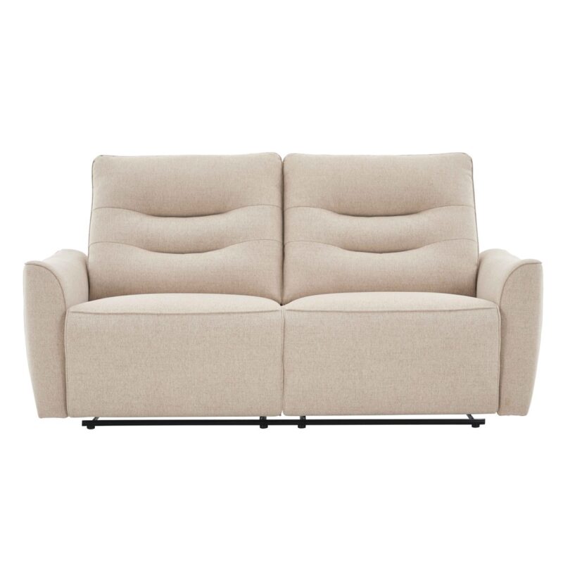 Canapé TORONTO droit relax électrique beige chez Conforama