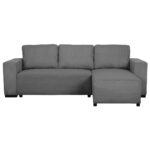 Canapé TRISTAN d’angle convertible 3 places gris Conforama